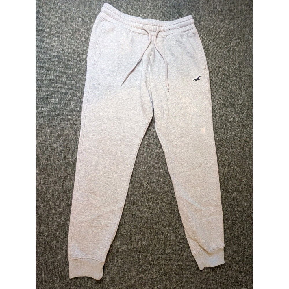 Hollister Men's Baggy Sweatpants XS Joggers Heather Gray Y2K Fleece Pants
